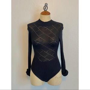 Free People Sweater Bodysuit